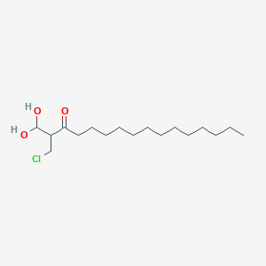 2-(Chloromethyl)-1,1-dihydroxyhexadecan-3-one