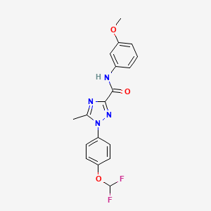 1-[4-(difluoromethoxy)phenyl]-N-(3-methoxyphenyl)-5-methyl-1H-1,2,4-triazole-3-carboxamide