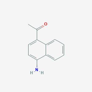 molecular formula C12H11NO B13361313 1-(4-Aminonaphthalen-1-yl)ethanone 