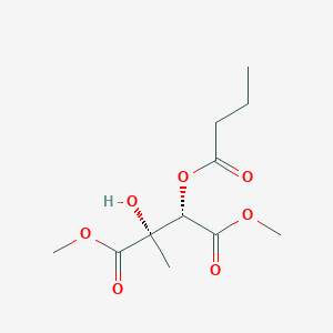 Dimethyl (2S,3S)-3-(butyryloxy)-2-hydroxy-2-methylsuccinate