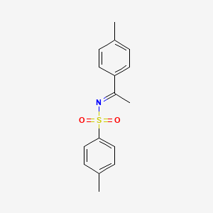 molecular formula C16H17NO2S B13361366 4-Methyl-N-(1-(p-tolyl)ethylidene)benzenesulfonamide 