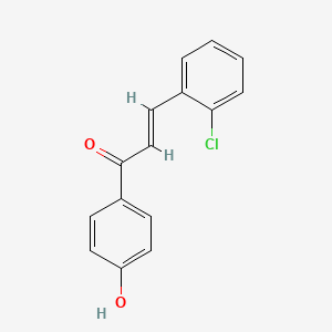 molecular formula C15H11ClO2 B1336137 (2E)-3-(2-chlorophenyl)-1-(4-hydroxyphenyl)prop-2-en-1-one CAS No. 5424-02-2