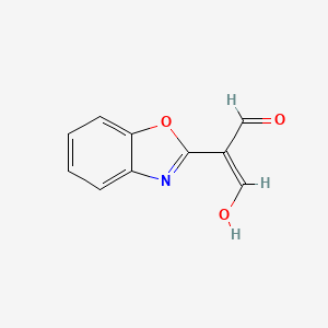 2-(Benzo[d]oxazol-2-yl)-3-hydroxyacrylaldehyde