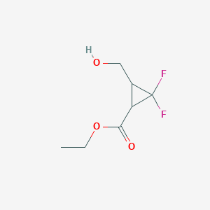 Ethyl 2,2-difluoro-3-(hydroxymethyl)cyclopropane-1-carboxylate