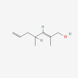 molecular formula C9H16O B1336141 2,4-二甲基庚-2,6-二烯-1-醇 CAS No. 80192-56-9