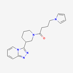 3-{1-[4-(1H-pyrrol-1-yl)butanoyl]-3-piperidinyl}[1,2,4]triazolo[4,3-a]pyridine