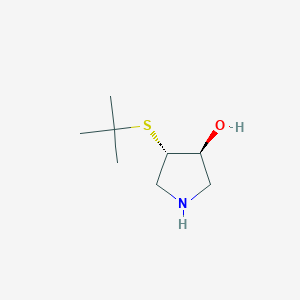 (3S,4S)-4-(tert-Butylthio)pyrrolidin-3-ol