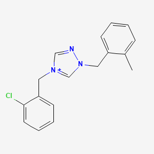 4-(2-chlorobenzyl)-1-(2-methylbenzyl)-1H-1,2,4-triazol-4-ium