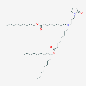 molecular formula C49H94N2O5 B13361422 Heptadecan-9-yl 8-((8-(nonyloxy)-8-oxooctyl)(3-(2-oxopyrrolidin-1-yl)propyl)amino)octanoate 