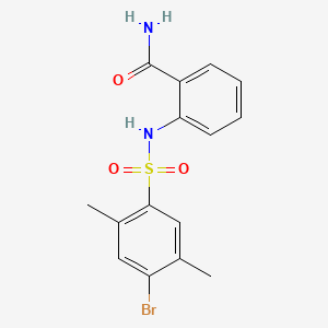 2-{[(4-Bromo-2,5-dimethylphenyl)sulfonyl]amino}benzamide