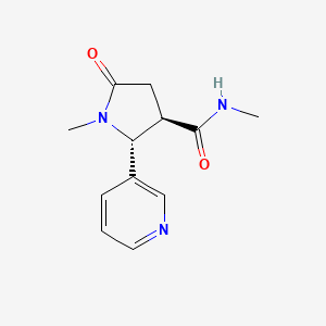 (2R,3R)-N,1-Dimethyl-5-oxo-2-(pyridin-3-yl)pyrrolidine-3-carboxamide