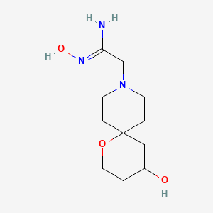 N'-Hydroxy-2-(4-hydroxy-1-oxa-9-azaspiro[5.5]undecan-9-yl)acetimidamide