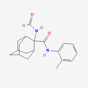 molecular formula C19H24N2O2 B13361484 2-(formylamino)-N-(2-methylphenyl)-2-adamantanecarboxamide 