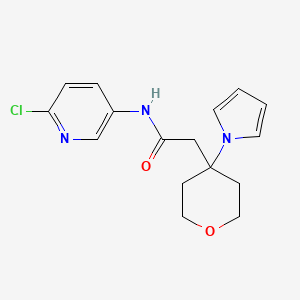 N-(6-chloropyridin-3-yl)-2-[4-(1H-pyrrol-1-yl)tetrahydro-2H-pyran-4-yl]acetamide