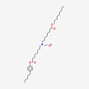 molecular formula C38H67NO5 B13361529 Nonyl 8-((2-hydroxyethyl)(8-oxo-8-(4-pentylphenoxy)octyl)amino)octanoate 