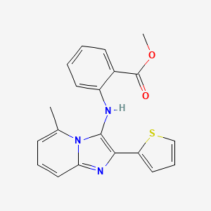 Methyl 2-{[5-methyl-2-(2-thienyl)imidazo[1,2-a]pyridin-3-yl]amino}benzoate