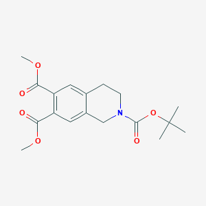 2-tert-Butyl 6,7-dimethyl 3,4-dihydroisoquinoline-2,6,7(1H)-tricarboxylate