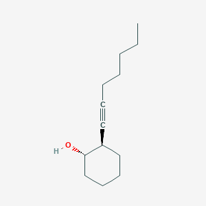 molecular formula C13H22O B13361573 (1S,2R)-2-(hept-1-yn-1-yl)cyclohexan-1-ol 