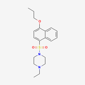 4-[(4-Ethyl-1-piperazinyl)sulfonyl]-1-naphthyl propyl ether