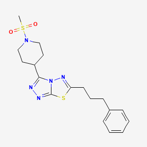 3-[1-(Methylsulfonyl)-4-piperidinyl]-6-(3-phenylpropyl)[1,2,4]triazolo[3,4-b][1,3,4]thiadiazole