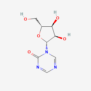 molecular formula C8H11N3O5 B13361614 1-((2R,3R,4S,5R)-3,4-Dihydroxy-5-(hydroxymethyl)tetrahydrofuran-2-yl)-1,3,5-triazin-2(1H)-one 