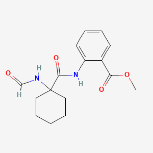 Methyl 2-({[1-(formylamino)cyclohexyl]carbonyl}amino)benzoate