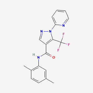 N-(2,5-dimethylphenyl)-1-(2-pyridinyl)-5-(trifluoromethyl)-1H-pyrazole-4-carboxamide