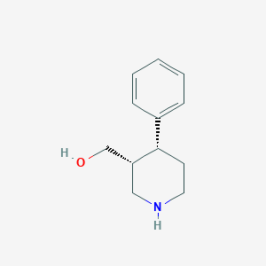 molecular formula C12H17NO B13361680 ((3R,4R)-4-Phenylpiperidin-3-yl)methanol CAS No. 1807937-67-2