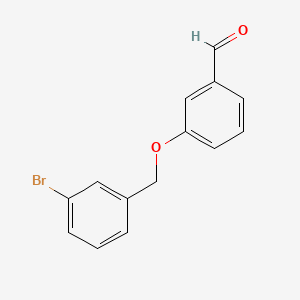 molecular formula C14H11BrO2 B1336169 3-[(3-溴苄基)氧基]苯甲醛 CAS No. 137489-76-0