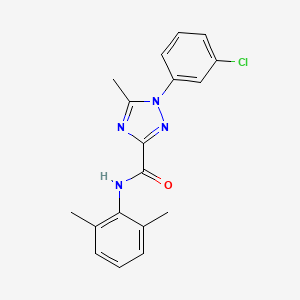 1-(3-chlorophenyl)-N-(2,6-dimethylphenyl)-5-methyl-1H-1,2,4-triazole-3-carboxamide