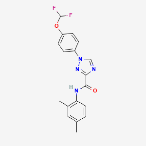 1-[4-(difluoromethoxy)phenyl]-N-(2,4-dimethylphenyl)-1H-1,2,4-triazole-3-carboxamide