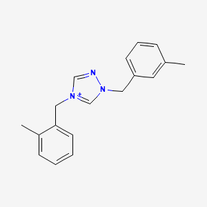 4-(2-methylbenzyl)-1-(3-methylbenzyl)-1H-1,2,4-triazol-4-ium