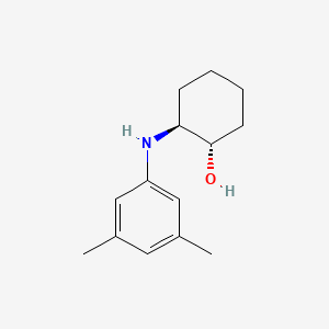 molecular formula C14H21NO B13361786 (1S,2S)-2-((3,5-Dimethylphenyl)amino)cyclohexan-1-ol 