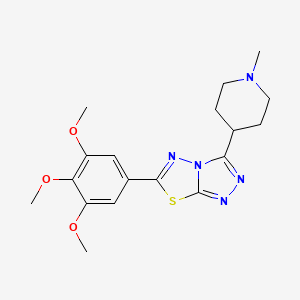 3-(1-Methyl-4-piperidinyl)-6-(3,4,5-trimethoxyphenyl)[1,2,4]triazolo[3,4-b][1,3,4]thiadiazole