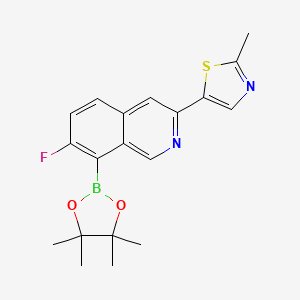 5-(7-Fluoro-8-(4,4,5,5-tetramethyl-1,3,2-dioxaborolan-2-yl)isoquinolin-3-yl)-2-methylthiazole