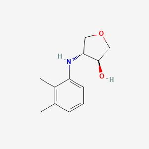 molecular formula C12H17NO2 B13361824 (3S,4R)-4-[(2,3-dimethylphenyl)amino]oxolan-3-ol 