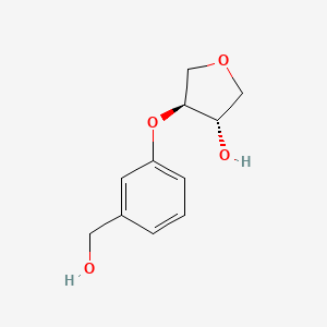 Rel-(3S,4S)-4-(3-(hydroxymethyl)phenoxy)tetrahydrofuran-3-ol