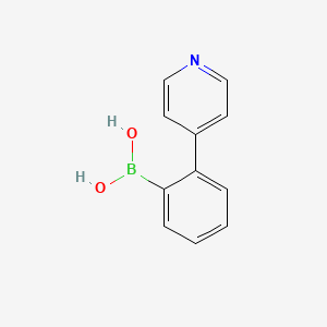 molecular formula C11H10BNO2 B13361840 (2-(Pyridin-4-yl)phenyl)boronic acid 