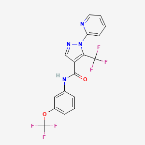 1-(2-pyridinyl)-N-[3-(trifluoromethoxy)phenyl]-5-(trifluoromethyl)-1H-pyrazole-4-carboxamide