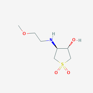 (3S,4S)-3-Hydroxy-4-((2-methoxyethyl)amino)tetrahydrothiophene 1,1-dioxide