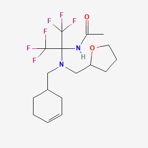 N-[1-[(3-cyclohexen-1-ylmethyl)(tetrahydro-2-furanylmethyl)amino]-2,2,2-trifluoro-1-(trifluoromethyl)ethyl]acetamide