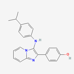 4-[3-(4-Isopropylanilino)imidazo[1,2-a]pyridin-2-yl]phenol