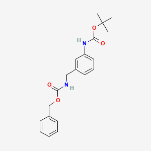 molecular formula C20H24N2O4 B13361923 Benzyl (3-((tert-butoxycarbonyl)amino)benzyl)carbamate 