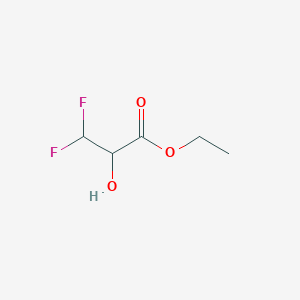 molecular formula C5H8F2O3 B13361965 Ethyl 3,3-difluoro-2-hydroxypropanoate 