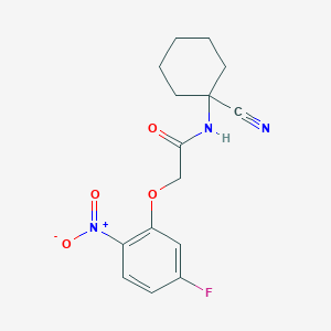 N-(1-cyanocyclohexyl)-2-(5-fluoro-2-nitrophenoxy)acetamide