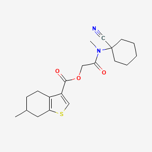 [(1-Cyanocyclohexyl)(methyl)carbamoyl]methyl 6-methyl-4,5,6,7-tetrahydro-1-benzothiophene-3-carboxylate