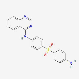 N-{4-[(4-aminophenyl)sulfonyl]phenyl}-4-quinazolinamine