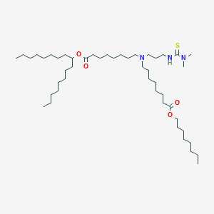 Heptadecan-9-yl 8-((3-(3,3-dimethylthioureido)propyl)(8-(octyloxy)-8-oxooctyl)amino)octanoate