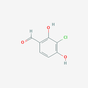 molecular formula C7H5ClO3 B13362093 3-Chloro-2,4-dihydroxybenzaldehyde 