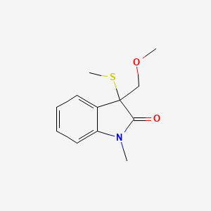 3-(methoxymethyl)-1-methyl-3-(methylsulfanyl)-1,3-dihydro-2H-indol-2-one